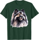 Keeshond Dog Puppy Portrait T-Shirt - T-Shirt | Forest