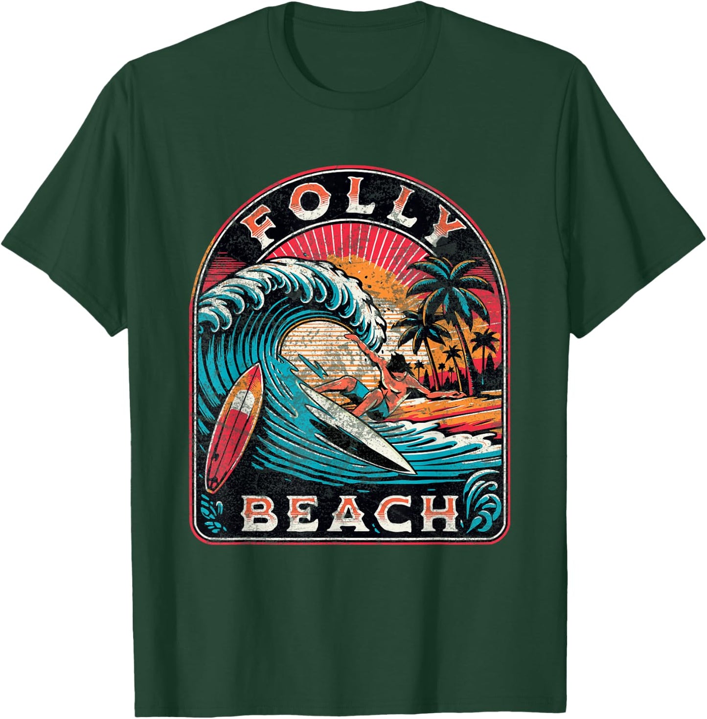 Folly Beach T-Shirt - T-Shirt | Forest