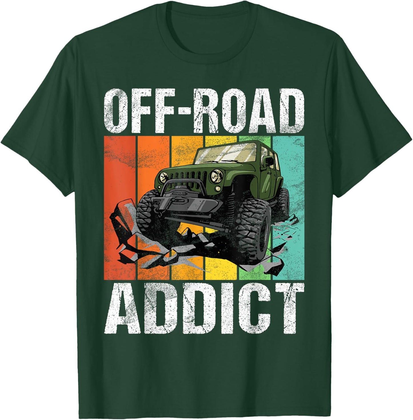 Off-Road Addict Offroad T-Shirt - T-Shirt | Forest