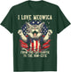 4th July Cat Lover, I Love Meowica Patriotic Funny Happy Cat T-Shirt - T-Shirt | Forest