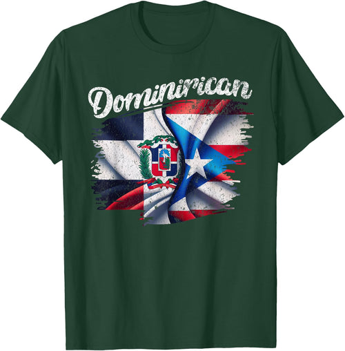 Dominirican DR Dominican Republic Puerto Rico PR Flag Pride