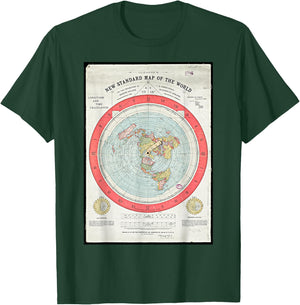 Gleason's new standard map of the world globe T-Shirt - T-Shirt | Forest