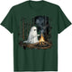 Vintage Floral Ghost Halloween Ghost in the Forest Gothic T-Shirt - T-Shirt | Forest