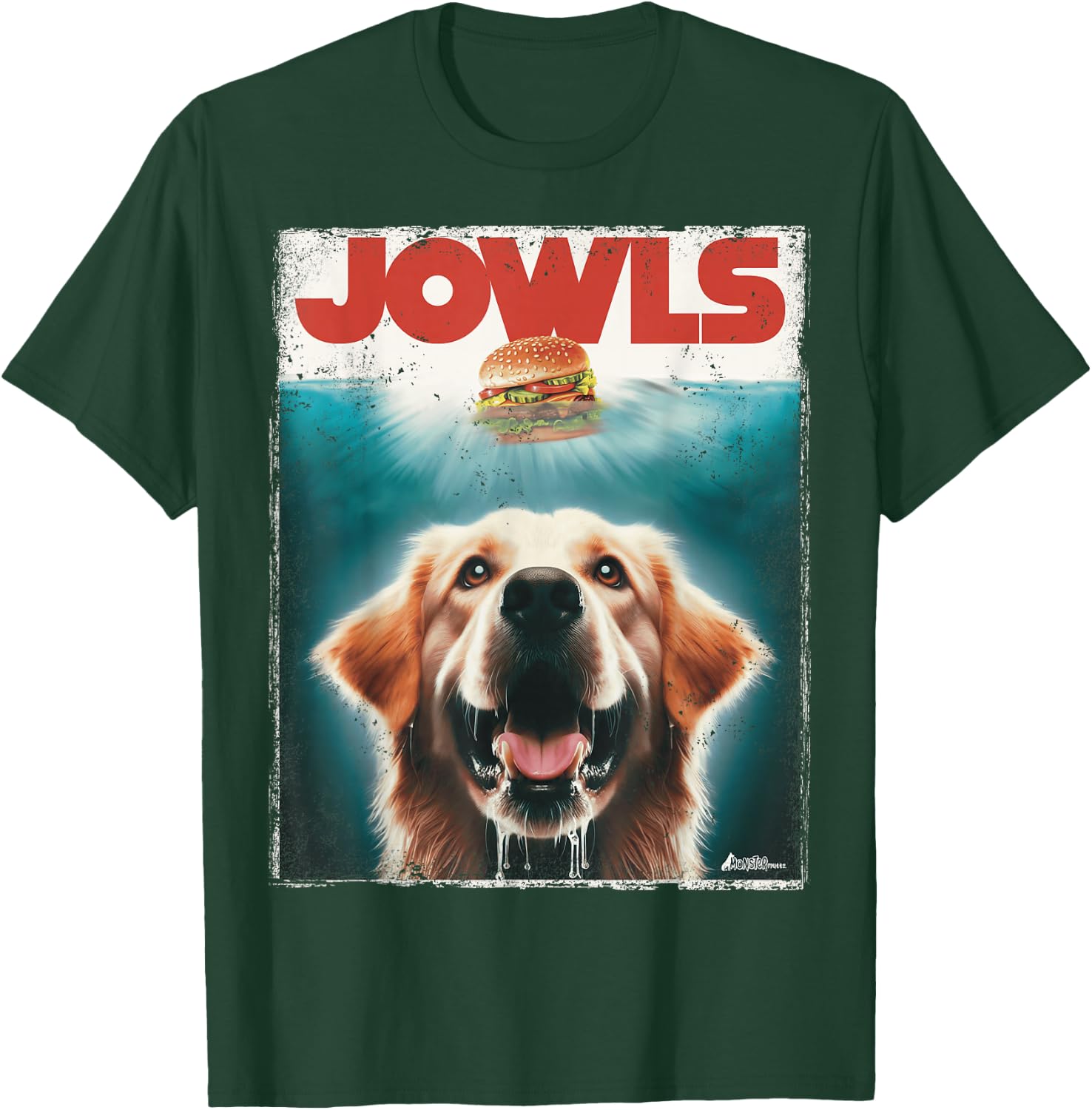 Light Golden Retriever Jowls Top, Paws Cream Lab Dog Mom Dad T-Shirt - T-Shirt | Forest