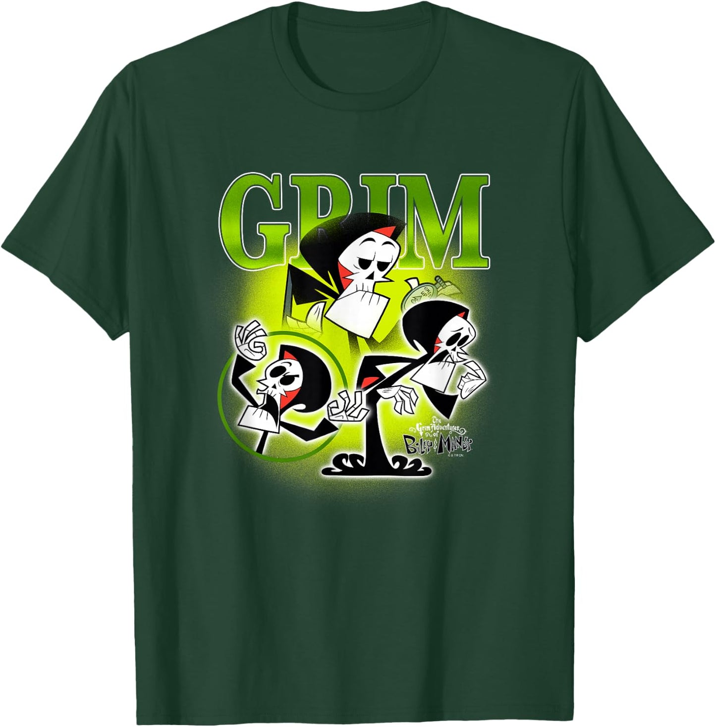 The Grim Adventures of Billy and Mandy Grim Retro Montage T-Shirt - T-Shirt | Forest