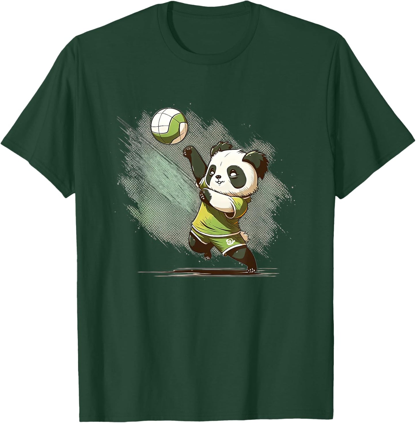 Volleyball Team Panda - Panda Playing Volleyball T-Shirt - T-Shirt | Forest