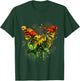 Rasta Reggae Butterfly Jamaican Music Roots Rastafari T-Shirt - T-Shirt | Forest