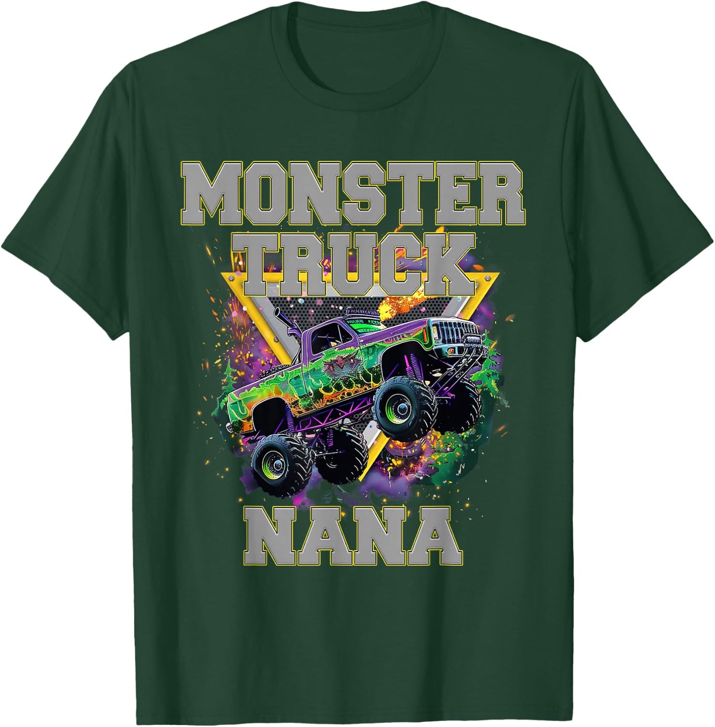 Monster Truck Nana Monster Truck Are My Jam Truck Lovers T-Shirt - T-Shirt | Forest