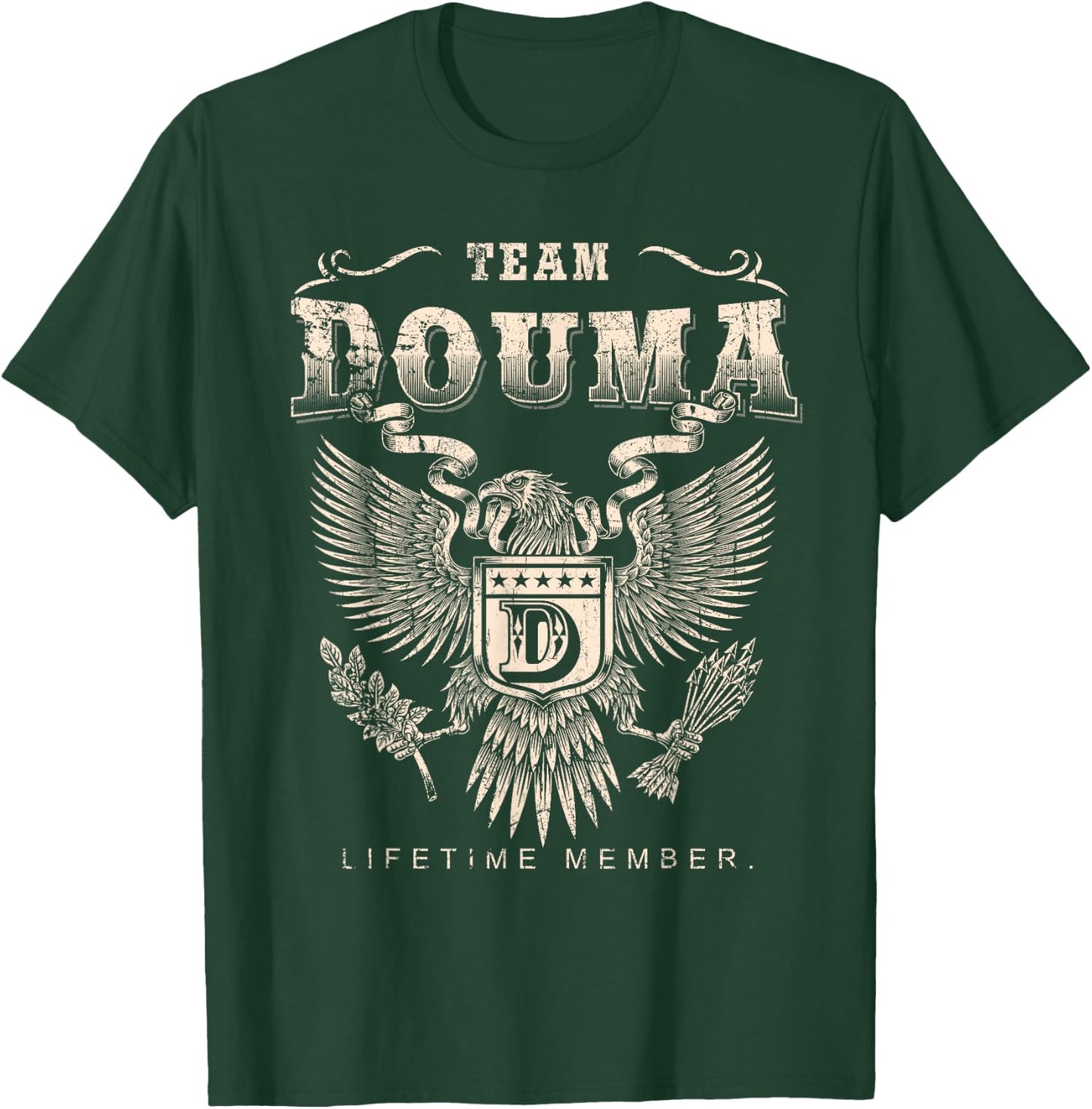 Team Douma Lifetime Member - Douma Name T-Shirt - T-Shirt | Forest
