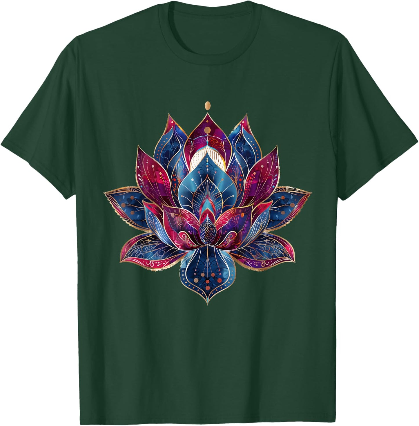 Lotus Flower Vintage Japanese Zen Buddhist Buddhism Yoga T-Shirt - T-Shirt | Forest