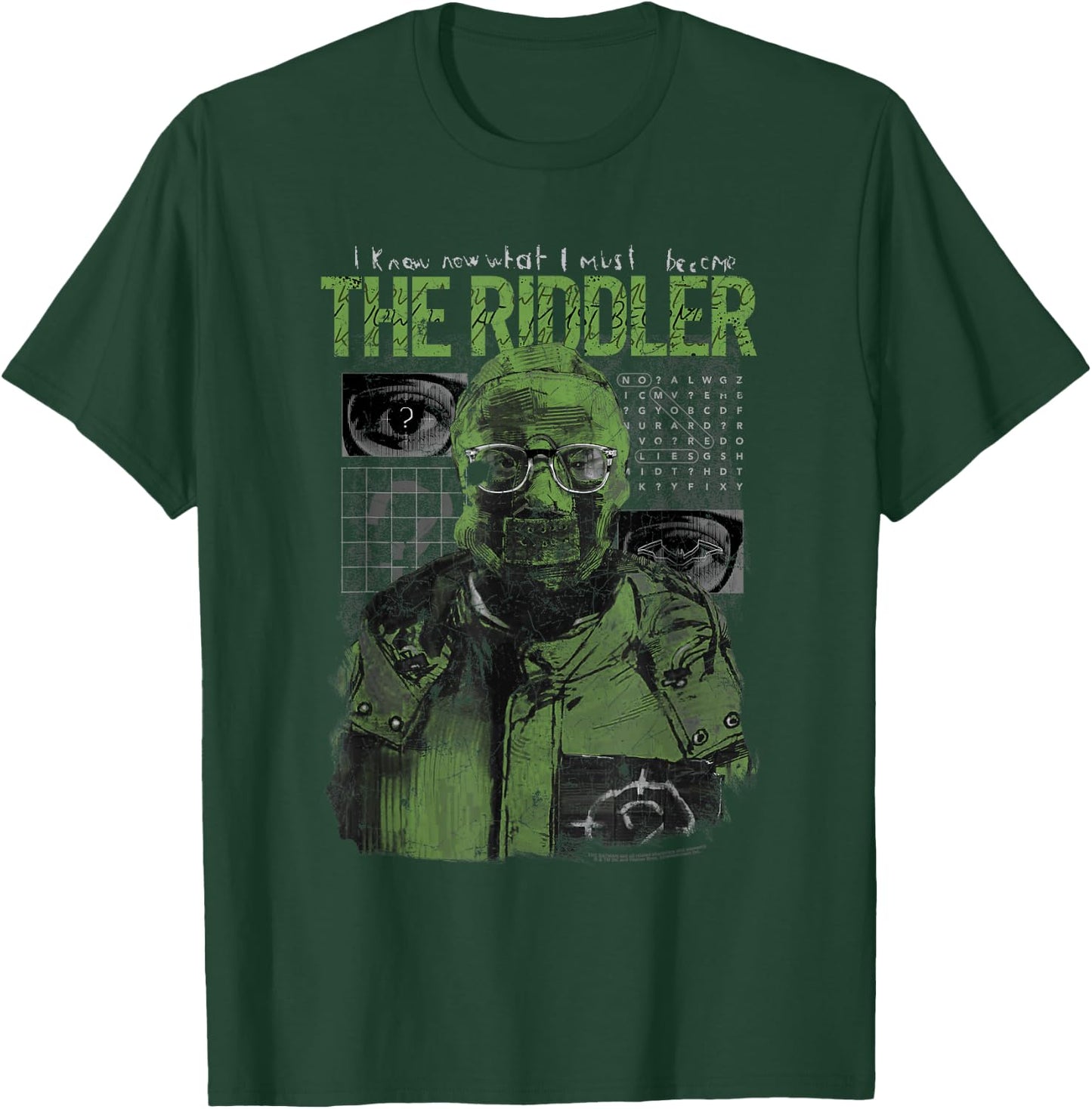 The Batman Riddler Illustration T-Shirt - T-Shirt | Forest