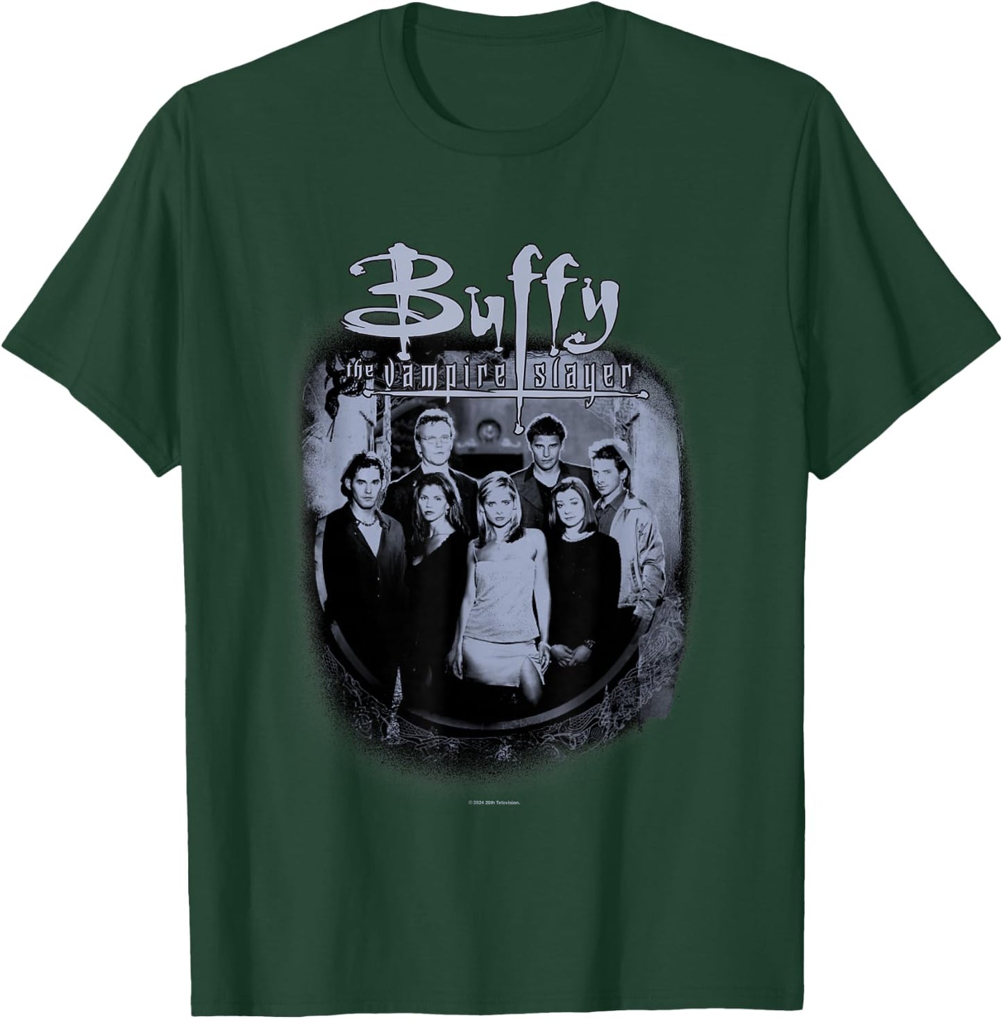 Buffy The Vampire Slayer Distressed Vintage Scooby Gang T-Shirt - T-Shirt | Forest