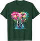 Elephant Men Women Colourful Watercolour Elephant T-Shirt - T-Shirt | Forest