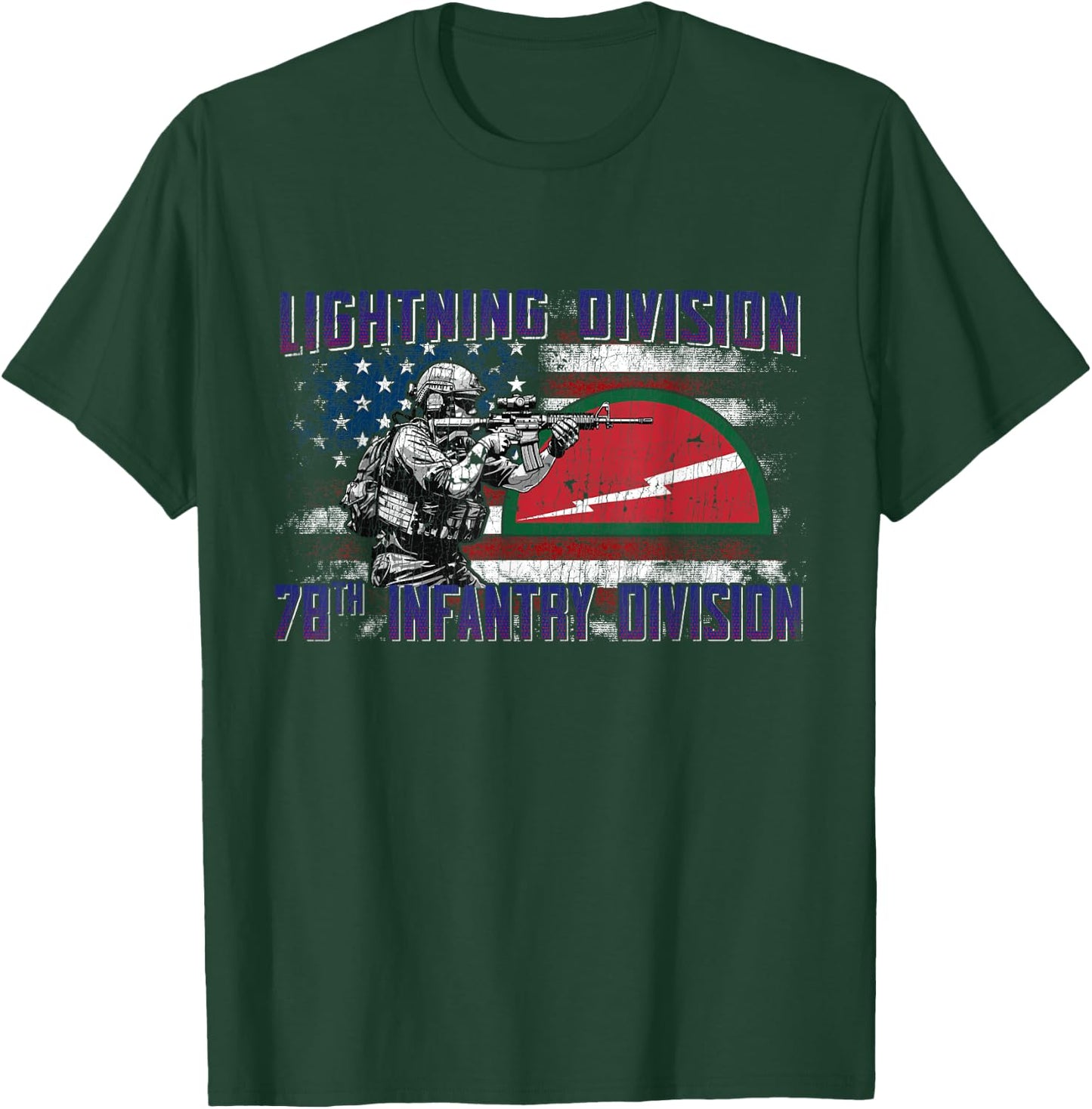 78th Infantry Division 78th ID Lightning Division Gifts T-Shirt - T-Shirt | Forest