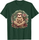 Sloth Meditation Spirituality Buddha Buddhist Floral Yoga T-Shirt - T-Shirt | Forest