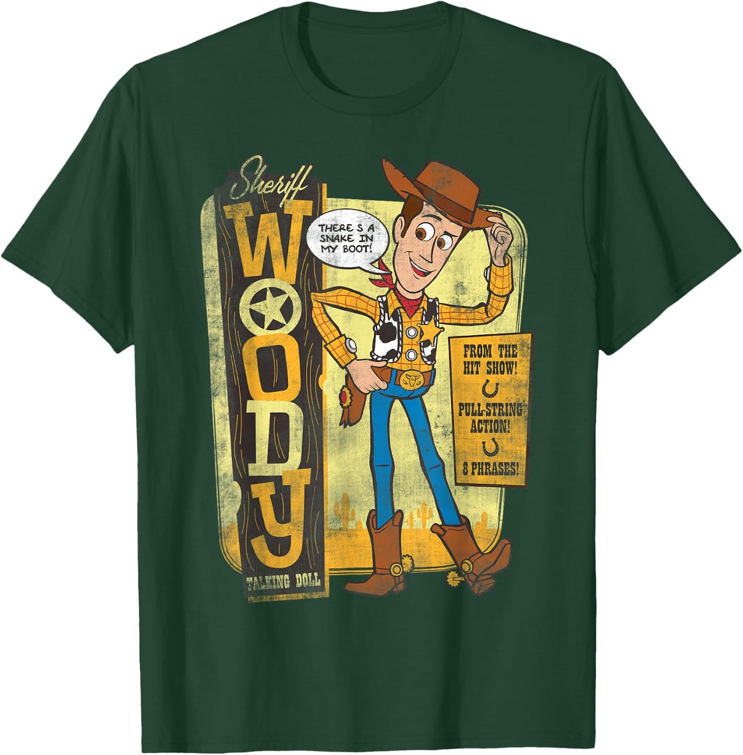 Disney Pixar Toy Story Sheriff Woody Talking Doll T-Shirt - T-Shirt | Forest