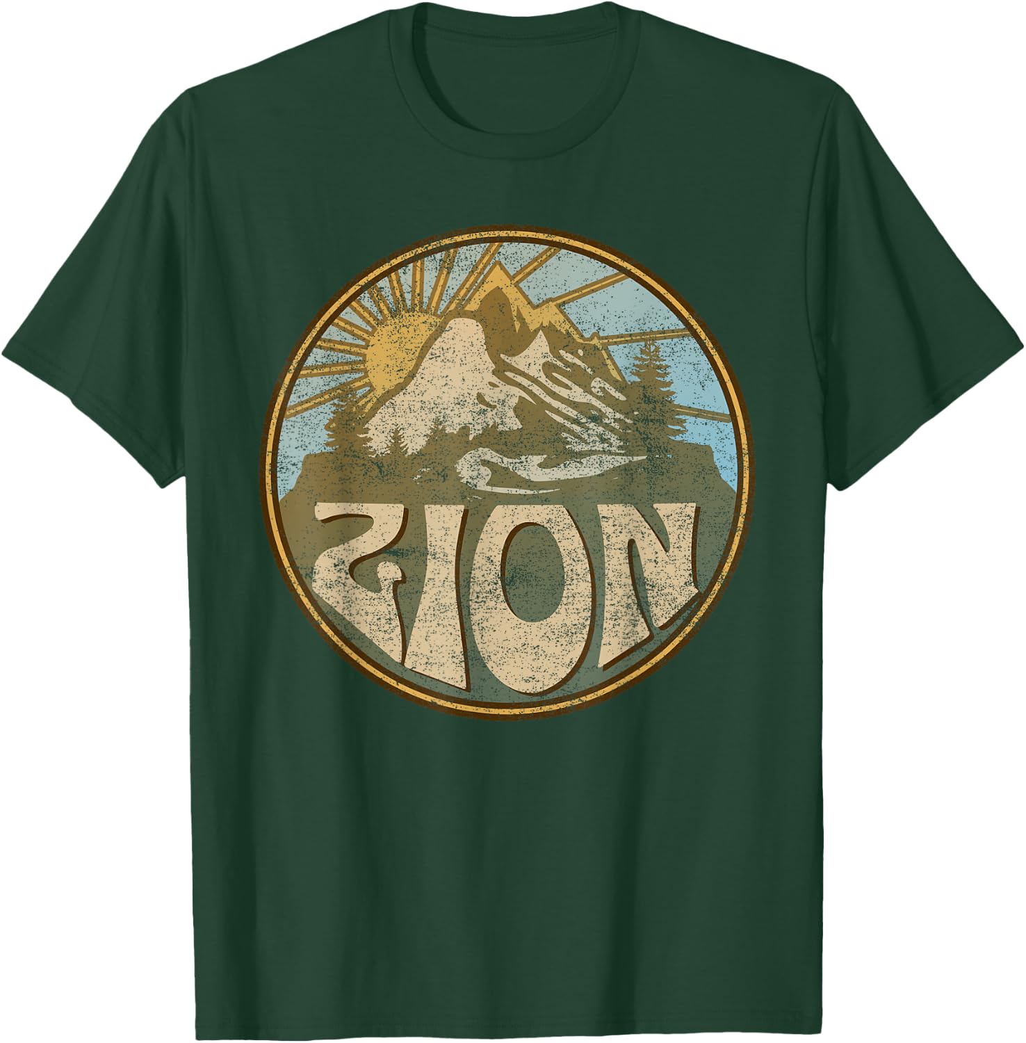 Zion National Park Utah Nature Mountains Hiking Outdoors T-Shirt - T-Shirt | Forest