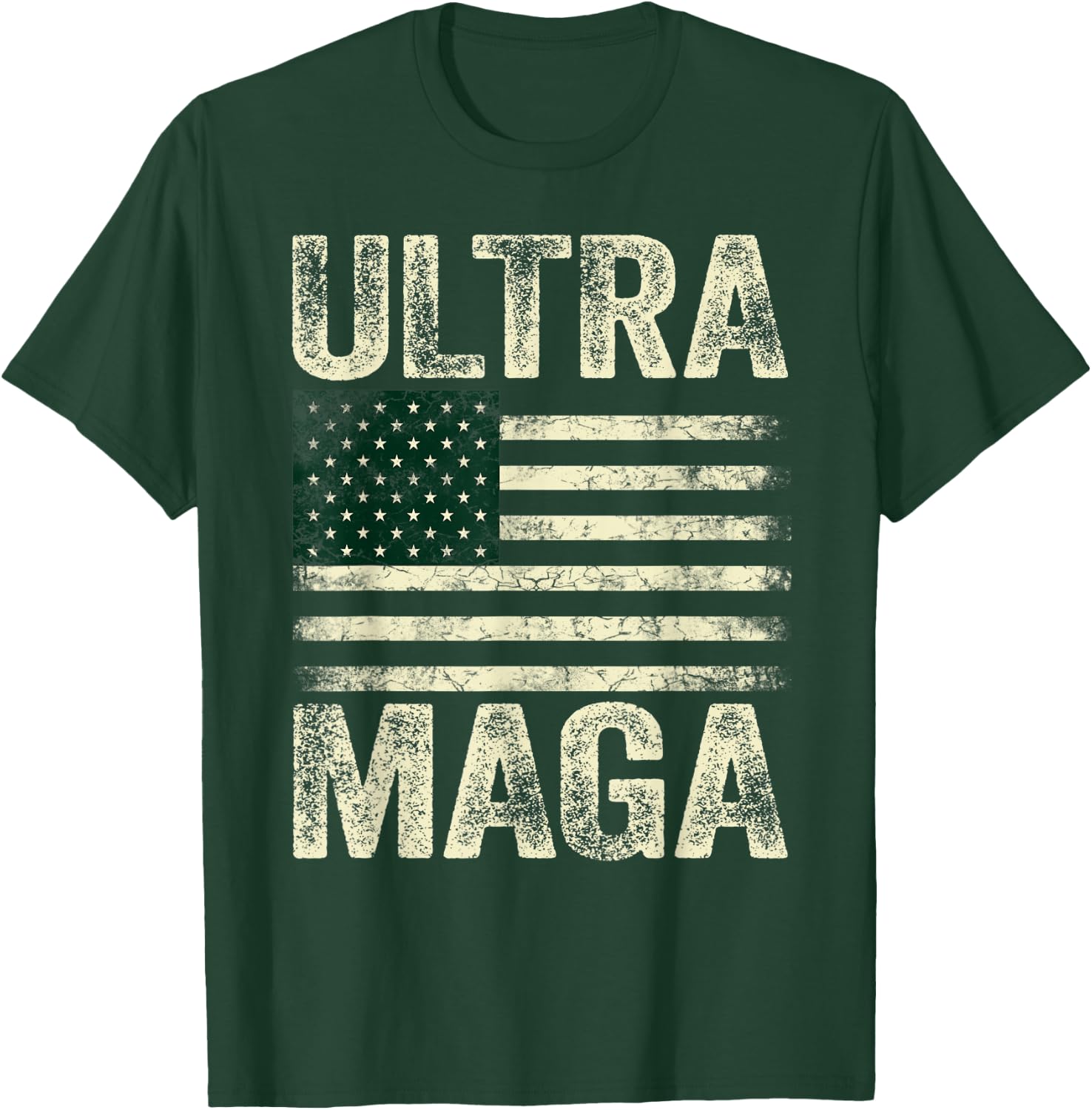 Ultra Maga Shirt US Flag Top American Gifzs Ultra Mega T-Shirt - T-Shirt | Forest