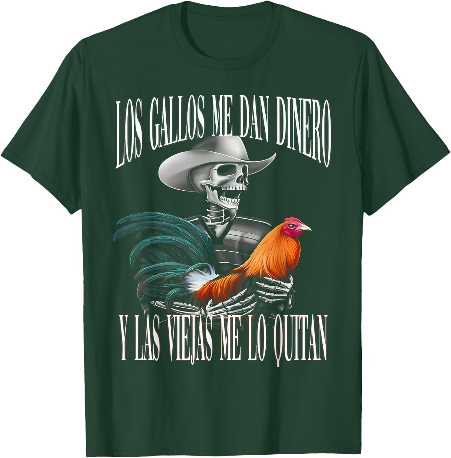 Calacas Chidas Gym Con Frases Sarcasticas Funny Saying T-Shirt - T-Shirt | Forest