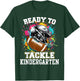 Ready To Tackle Kindergarten First Day Of School Football T-Shirt - T-Shirt | Forest