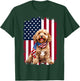 Cockapoo Dog American Flag 4th Of July Cockapoo Dog Gifts T-Shirt - T-Shirt | Forest