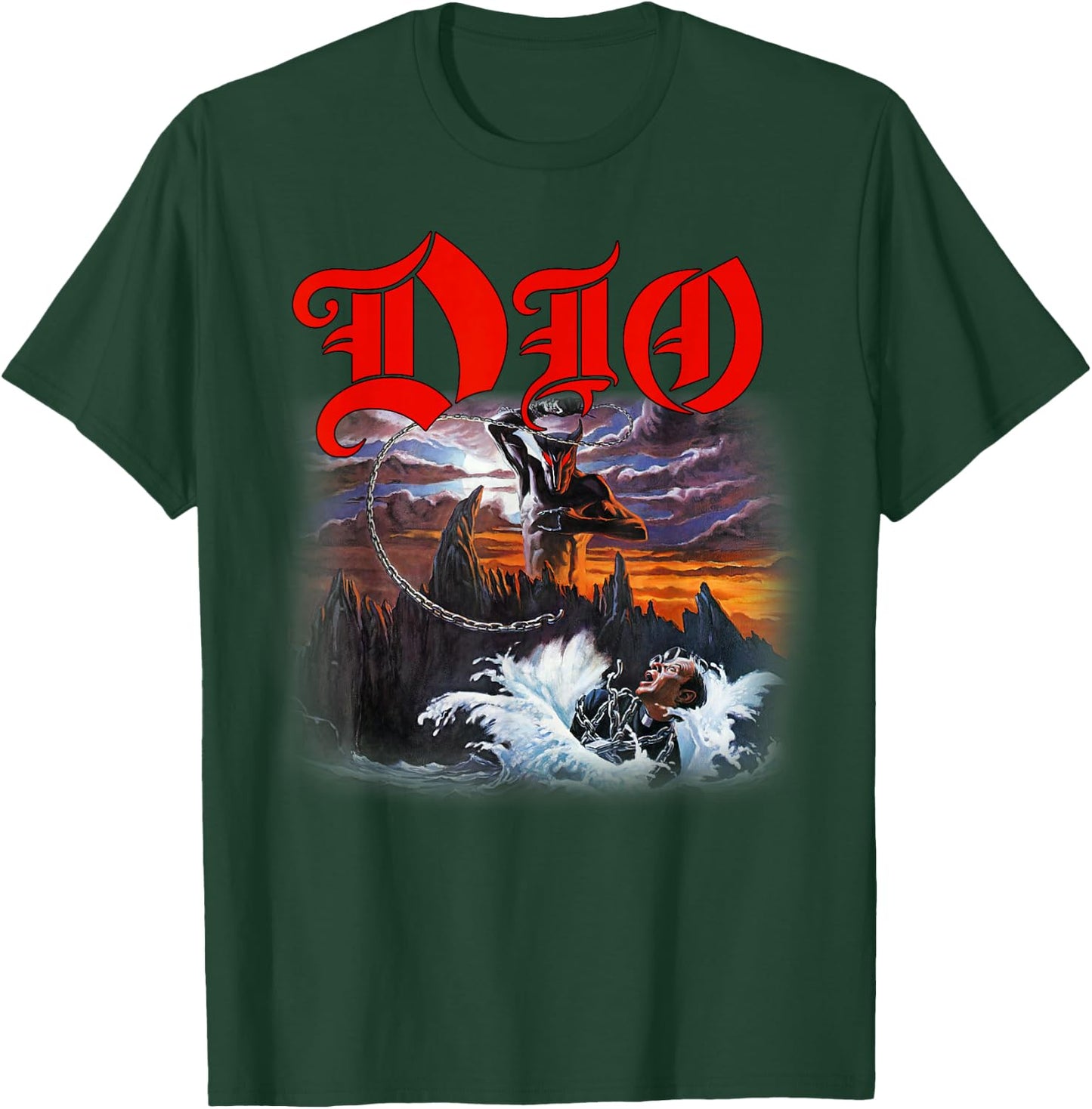 Dio – Holy Diver Cover on Grey T-Shirt - T-Shirt | Forest