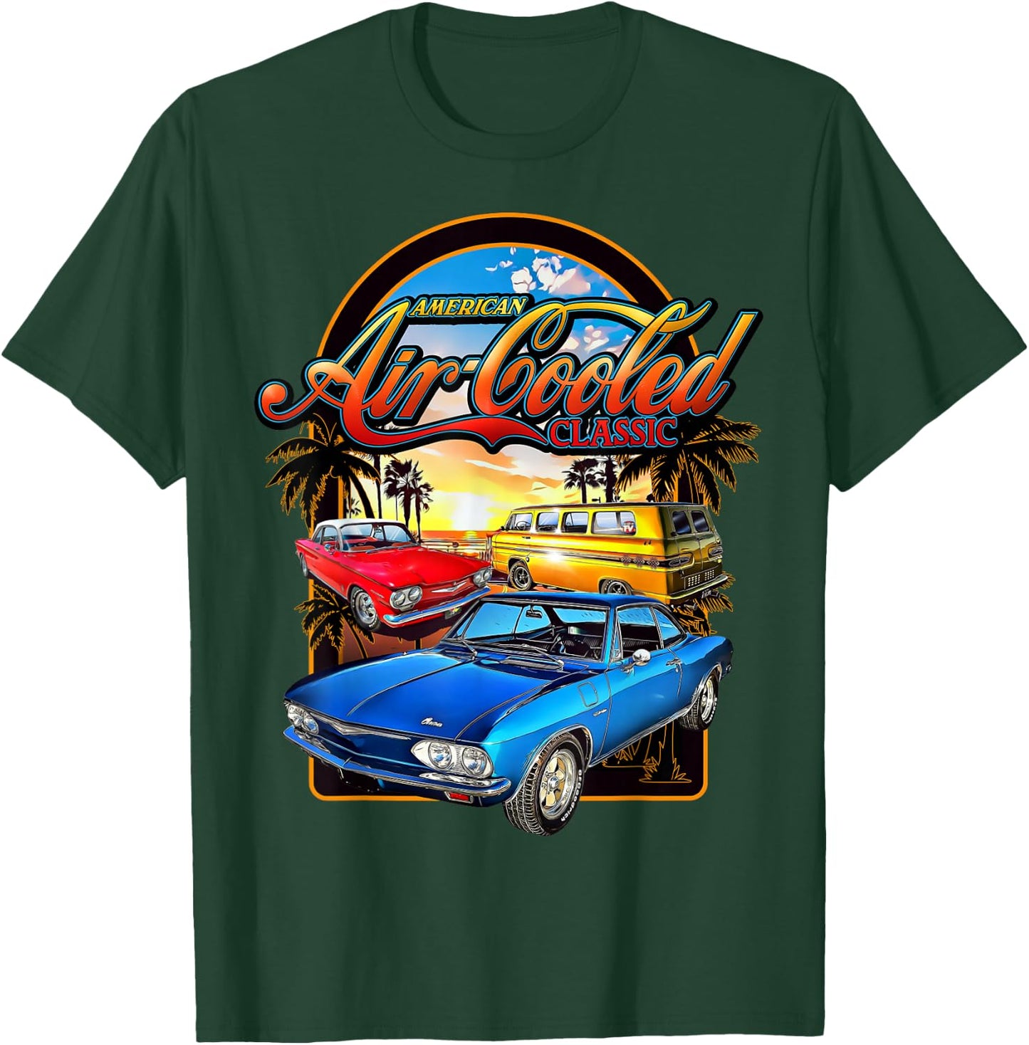 Corvair American Air Cooled Classic Late Early FC T-Shirt - T-Shirt | Forest