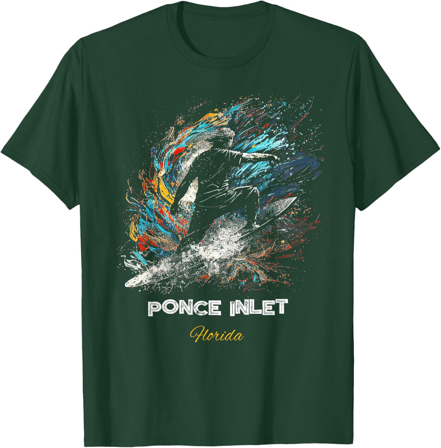 Ponce Inlet Florida T-Shirt - T-Shirt | Forest