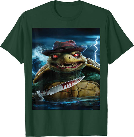 Creepy Scary Halloween Turtle T-Shirt - T-Shirt | Forest