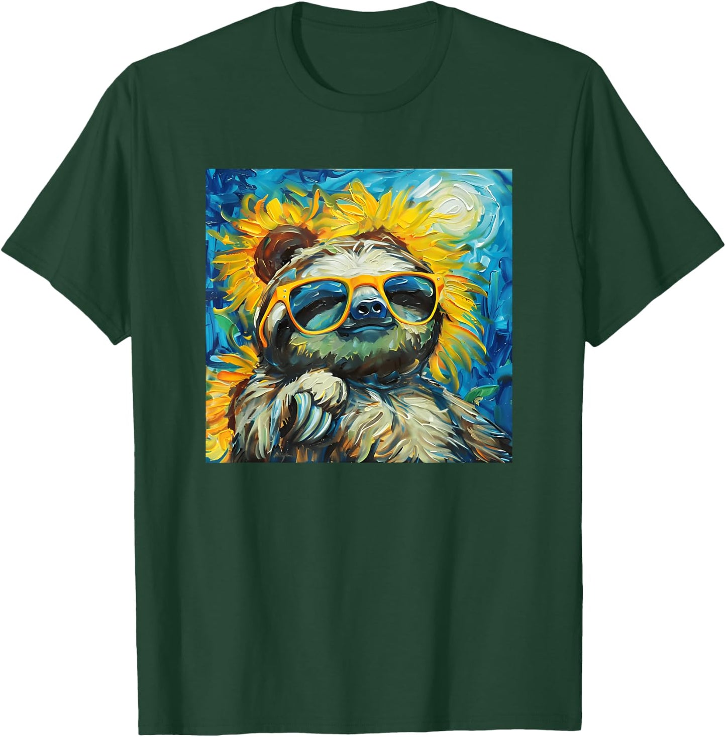 Funny sloth art T-Shirt - T-Shirt | Forest