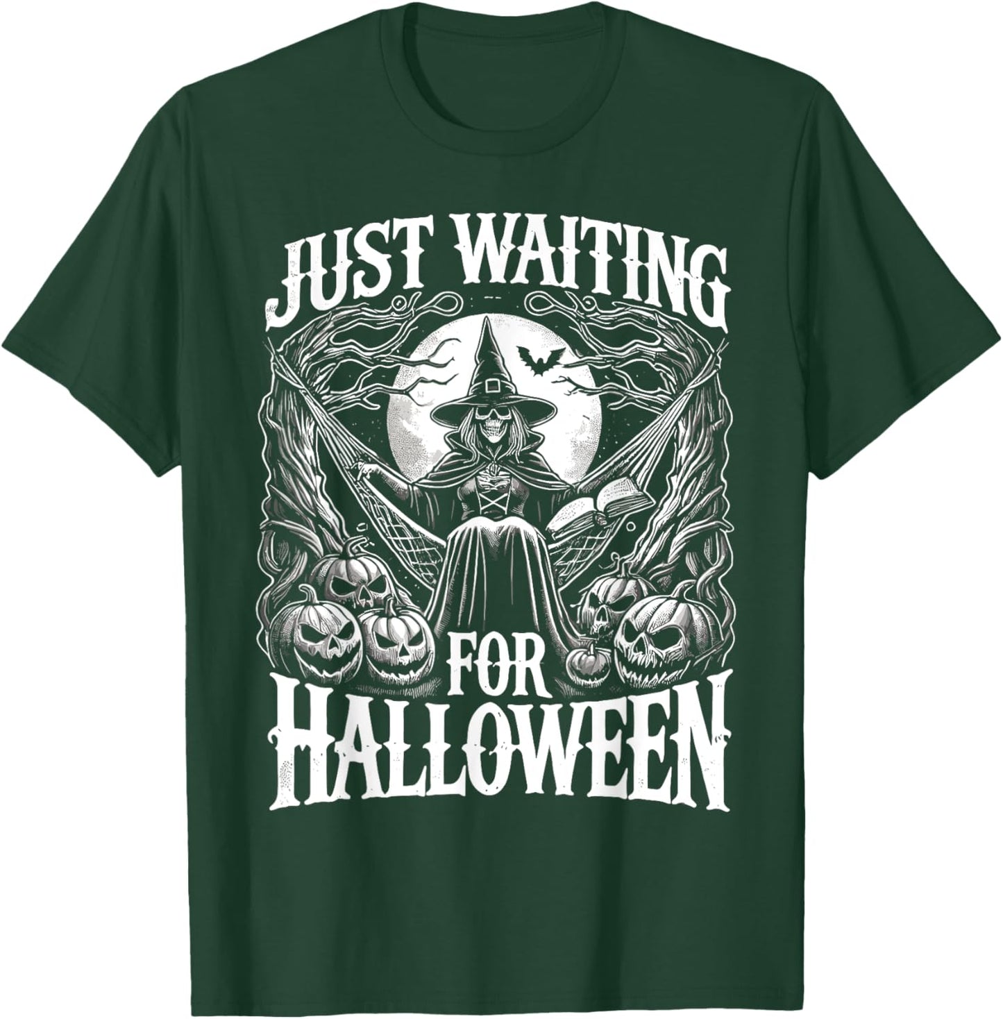 Summerween Halloween Summer Just Waiting For Halloween T-Shirt - T-Shirt | Forest