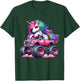 Monster Truck Unicorn Birthday Party Monster Truck Girl T-Shirt - T-Shirt | Forest