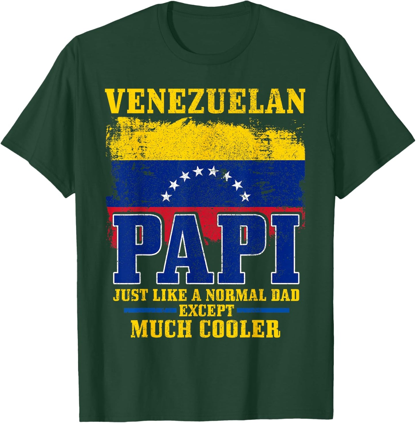 Venezuelan Dad Venezuela Flag Pride Funny Father's Day T-Shirt - T-Shirt | Forest