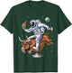 Space Astronaut Cowboy Riding Rodeo Bull Western Country T-Shirt - T-Shirt | Forest