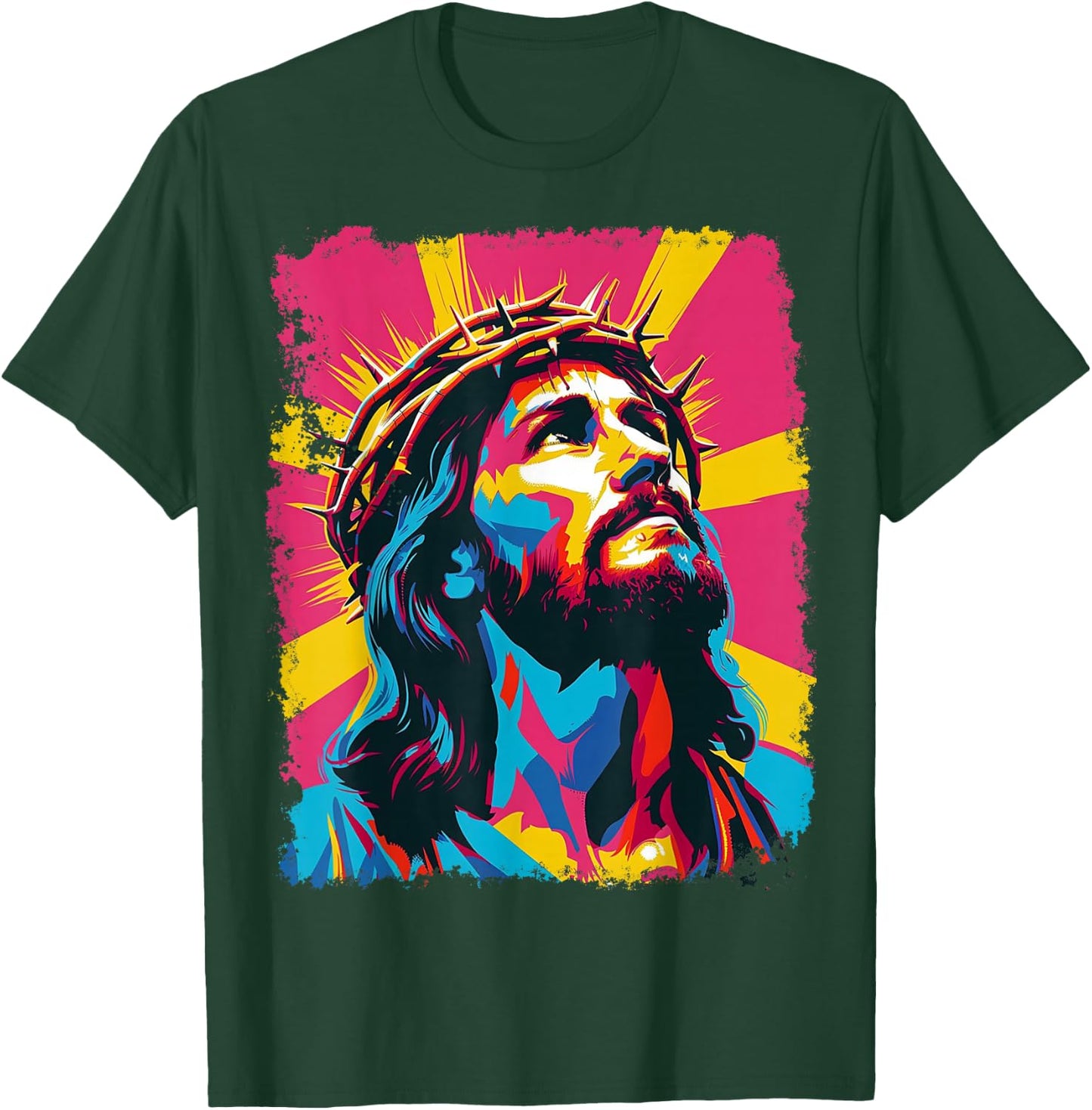 Jesus Christ Pop Art Designer T-Shirt - T-Shirt | Forest