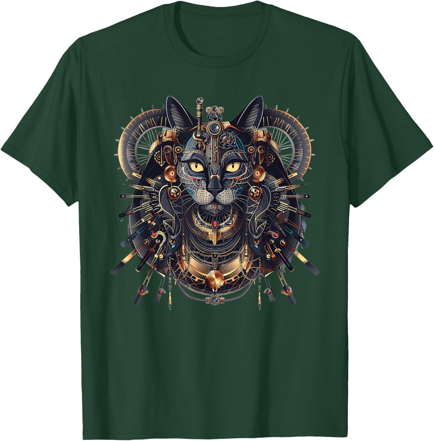 Sekhmet Steampunk T-Shirt - T-Shirt | Forest