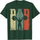 Vintage Weightlifting Dad Daddy Silhouette Gym Father's Day T-Shirt - T-Shirt | Forest