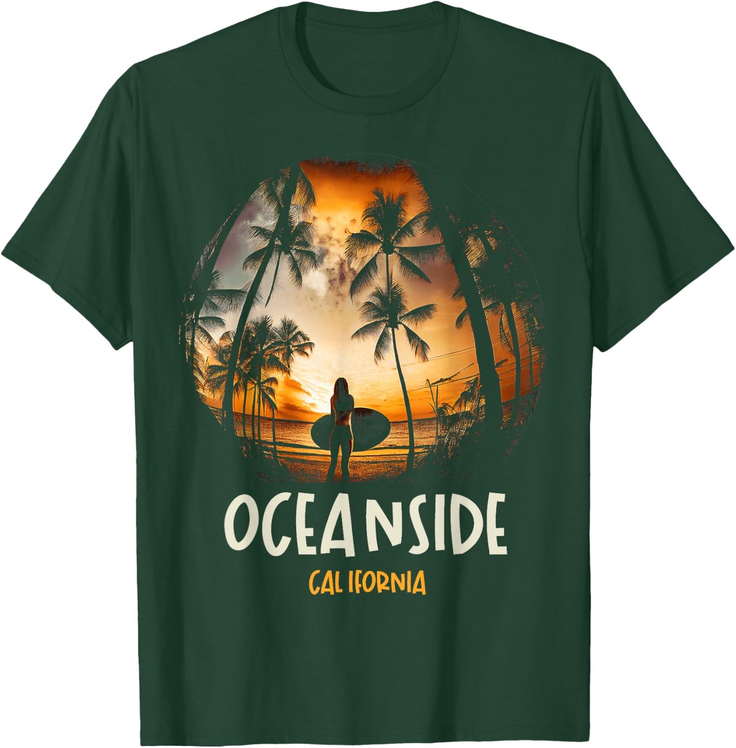 Oceanside California T-Shirt - T-Shirt | Forest