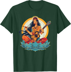 Saraswati 90s Retro T-Shirt - T-Shirt | Forest