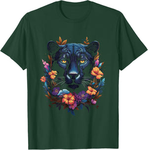 Panther with beautiful eyes black panthers T-Shirt - T-Shirt | Forest