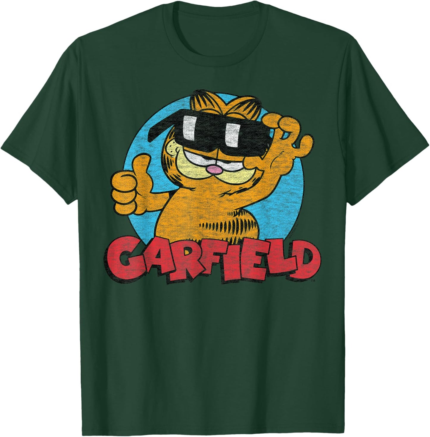 Garfield - Sunglasses Cool Cat Graphic T-Shirt - T-Shirt | Forest