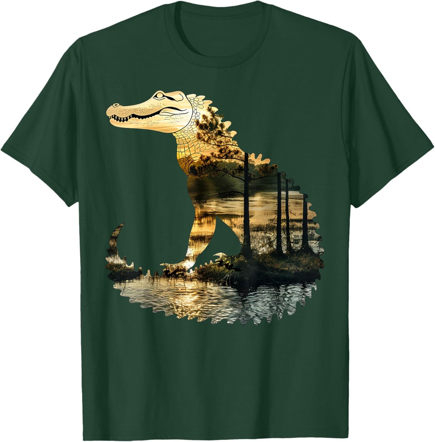 Wetlands, rivers Crocodile T-Shirt - T-Shirt | Forest