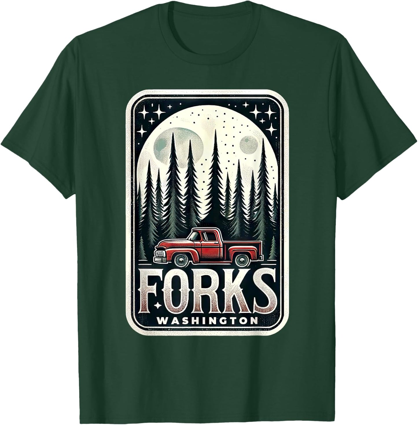 Forks Washington - Graphic T-Shirt - T-Shirt | Forest