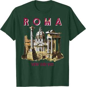 Veni VIDI VICI Ancient Rome Italy Holiday Capital Rome T-Shirt - T-Shirt | Forest