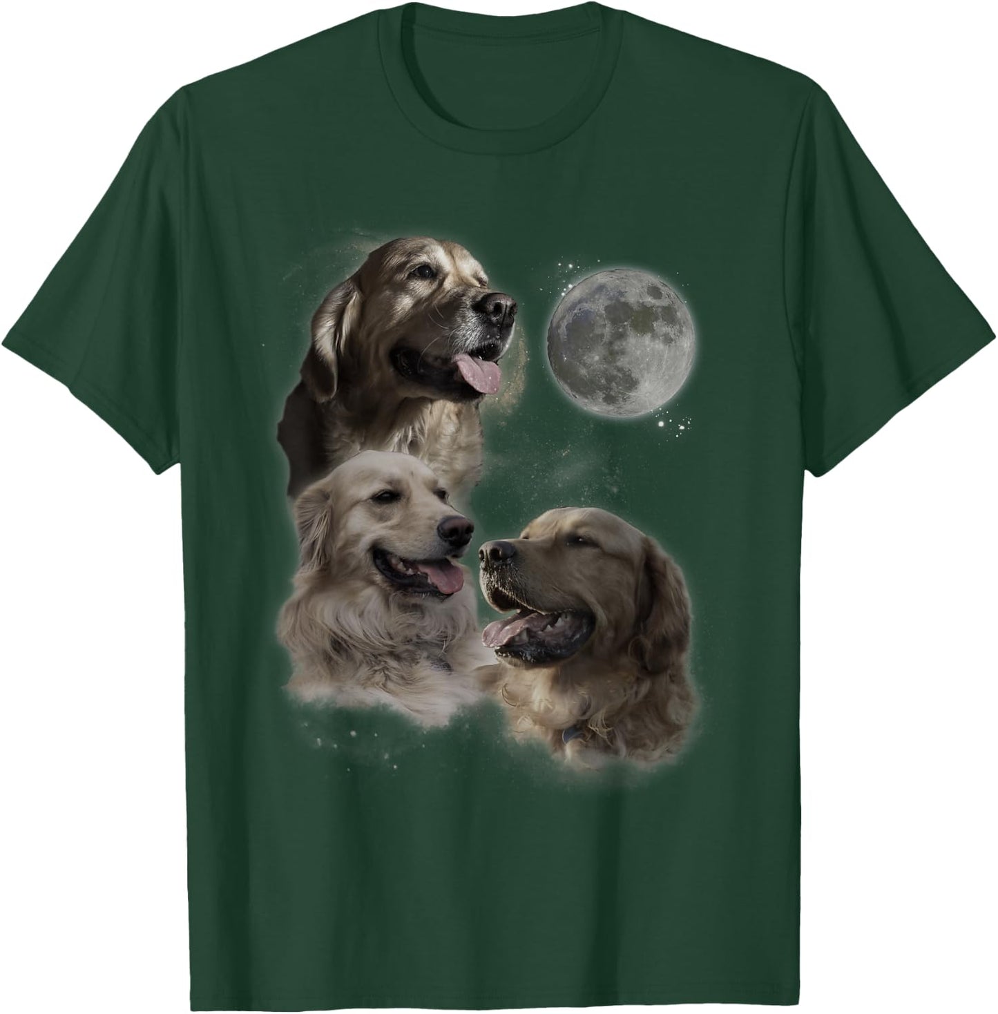 Howling at the Moon Shirt - Funny Golden Retriever T-Shirt - T-Shirt | Forest