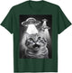 Alien UFO Funny Cat Selfie T-Shirt - T-Shirt | Forest
