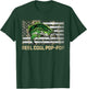 Reel Cool POP-POP Fishing Camo Flag Father's Day Fisherman T-Shirt - T-Shirt | Forest