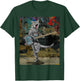 Cat Guitar Buskers Electric Guitar Player Funny Cute Kitty T-Shirt - T-Shirt | Forest