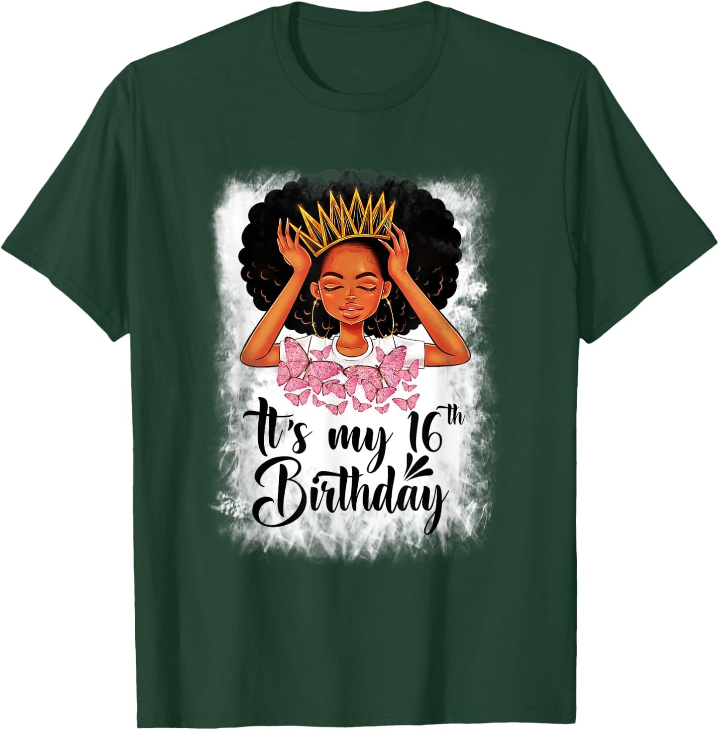 16 Year Old Gift Women Girls Teenager It's My 16th Birthday T-Shirt - T-Shirt | Forest