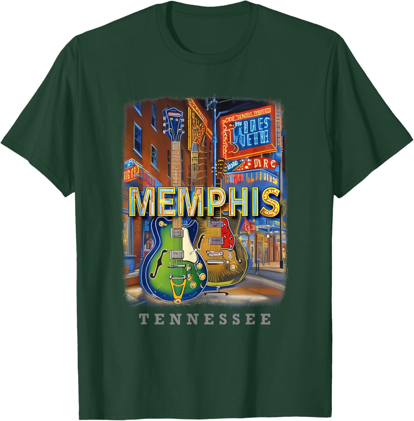 Memphis Tennessee TN Musical Legacy SD766 T-Shirt - T-Shirt | Forest